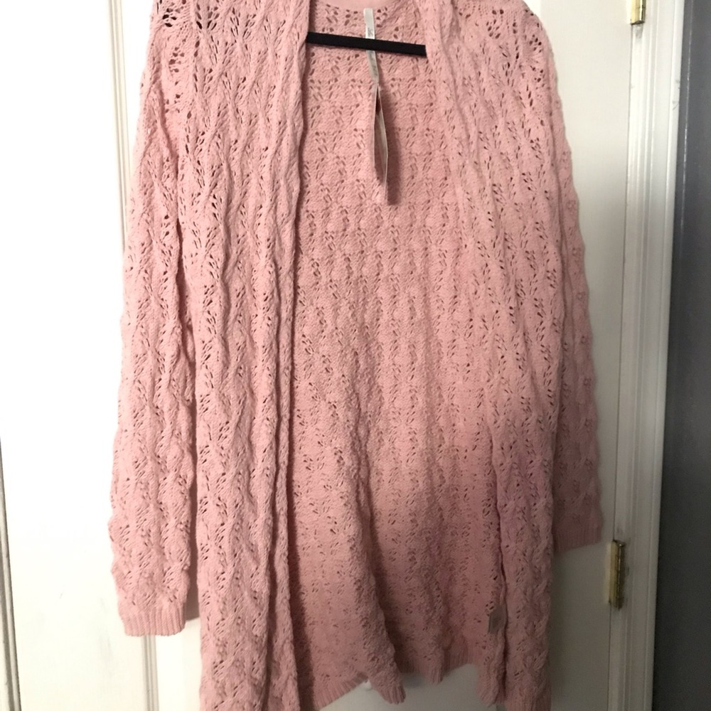 Pink cardigan